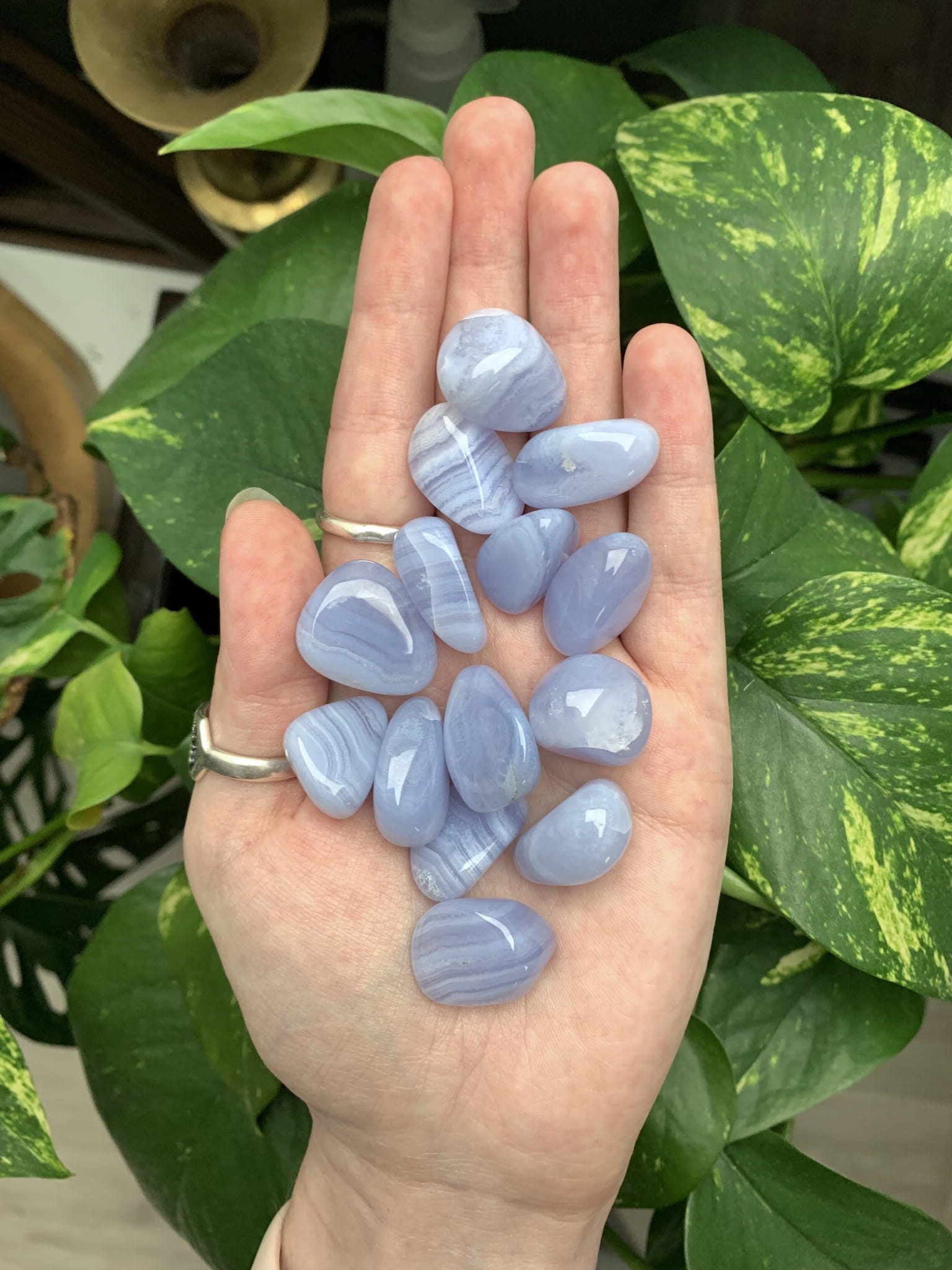 Agat koronkowy - otoczak - obrazek 3