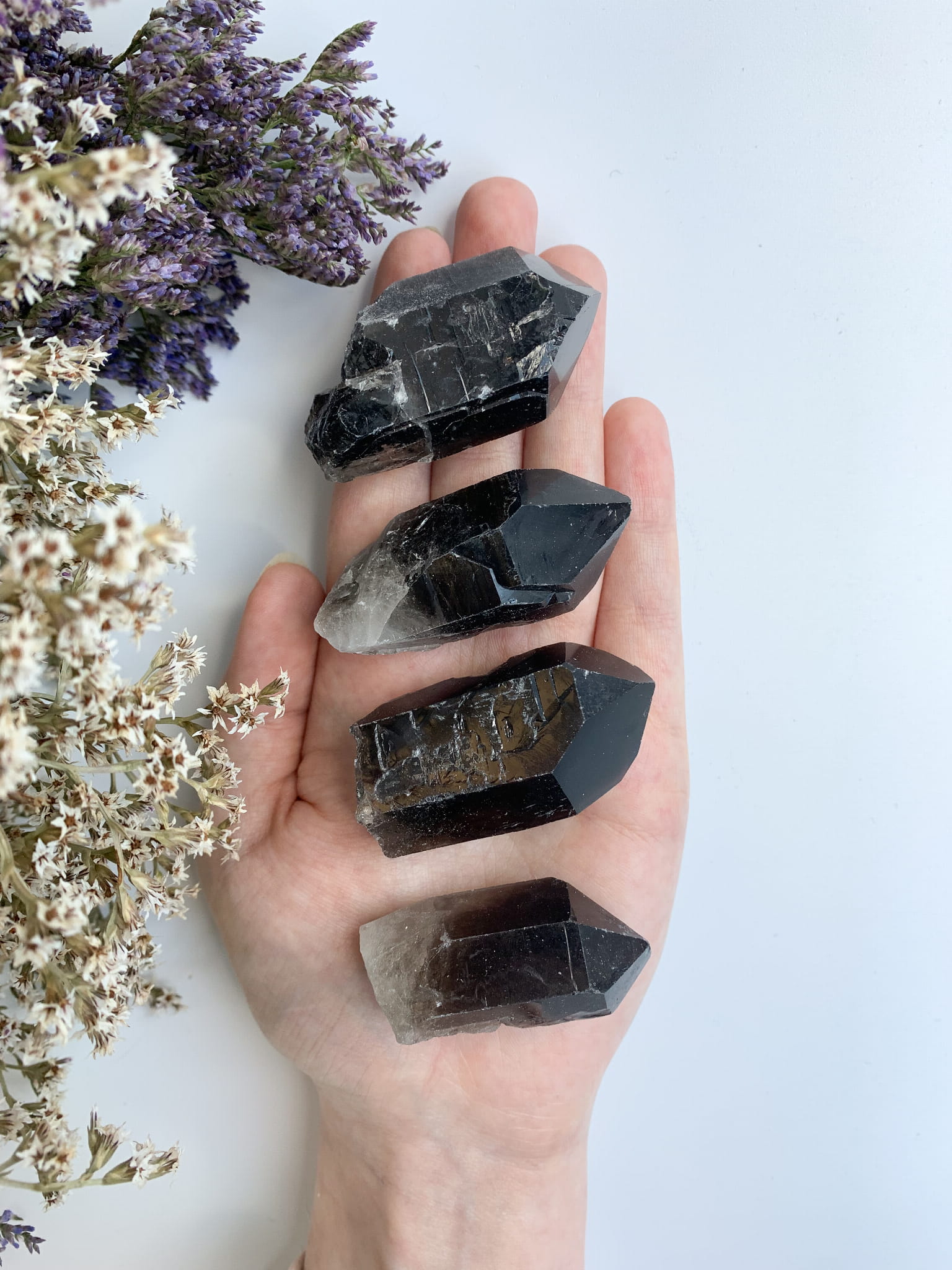 Kwarc dymny (morion) - monokryształ