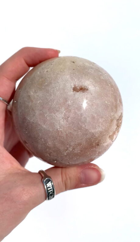 Ametyst różowy kula- numer 4