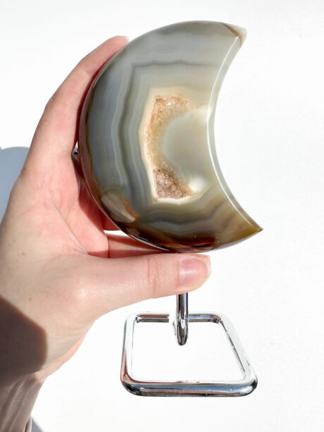 Agat księżyc na stojaku - nr 4