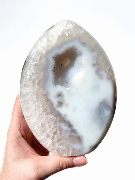 Agat z kwarcem flame - nr 4