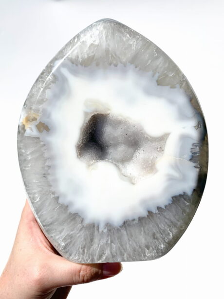 Agat z kwarcem flame - nr 5