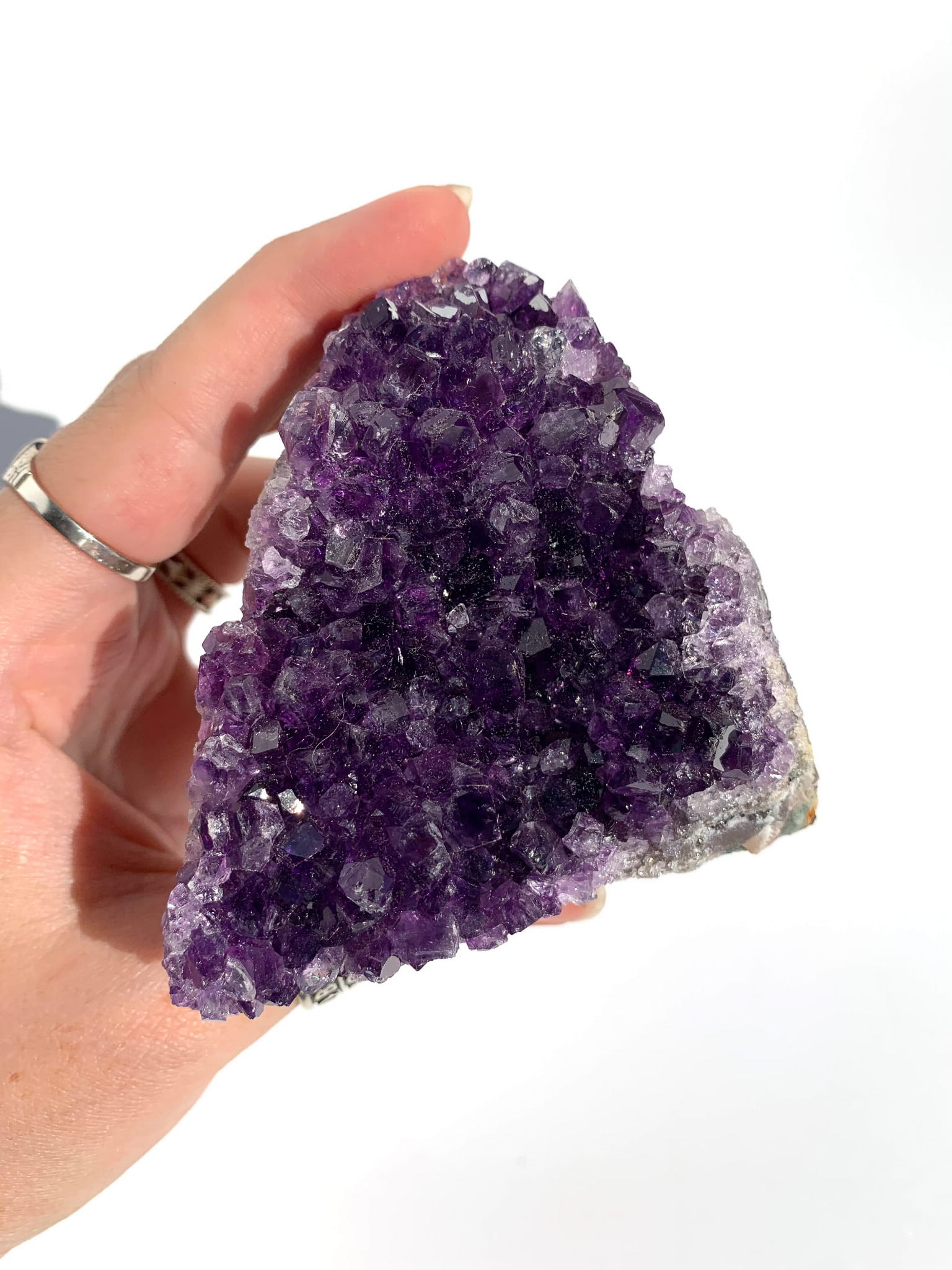 Ametyst szczotka stojąca - numer 03