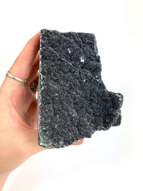 Ametyst czarny (chalcedon) szczotka - numer 02