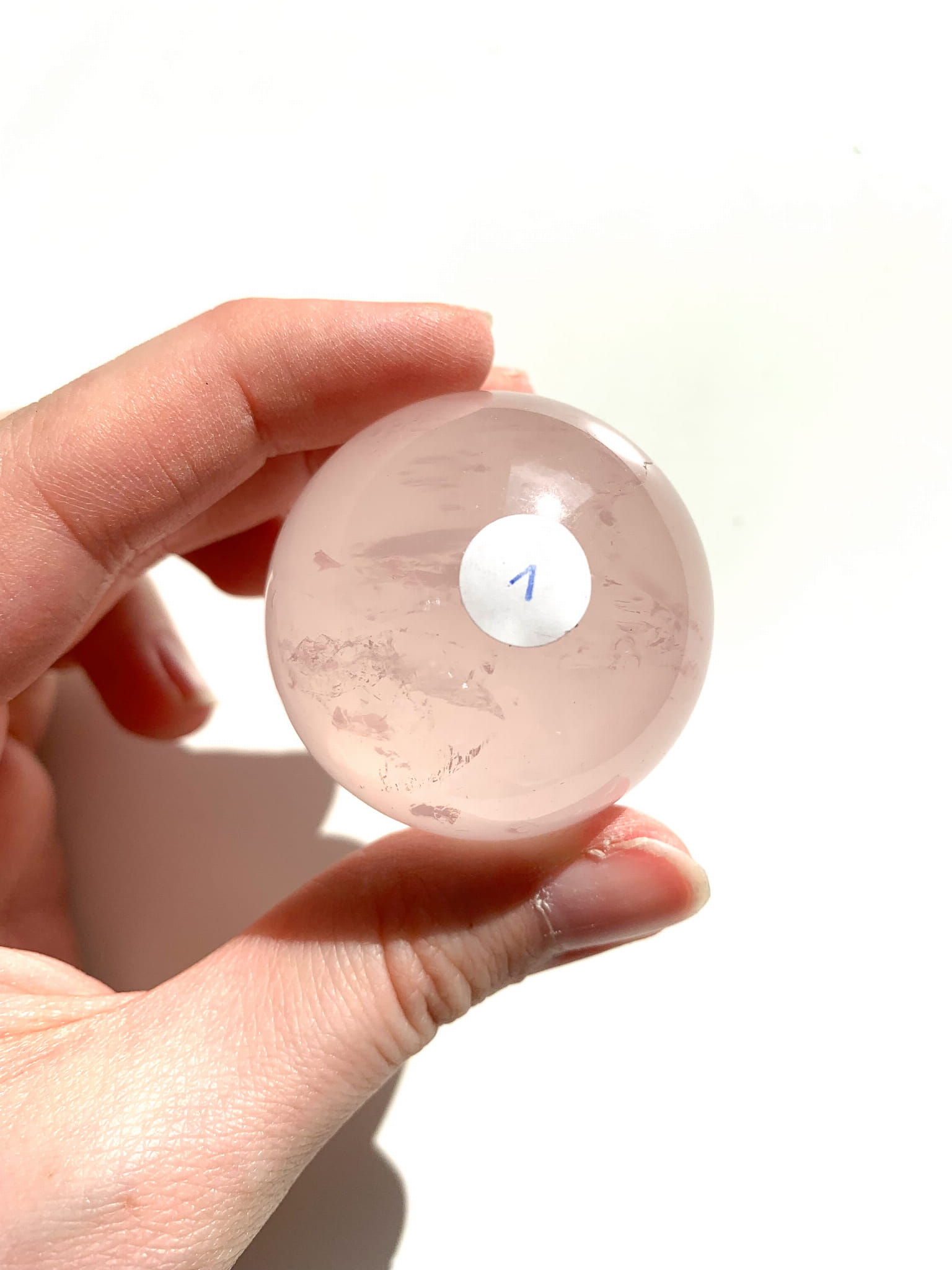 Kwarc różowy kula z asteryzmem - numer 01 - obrazek 3