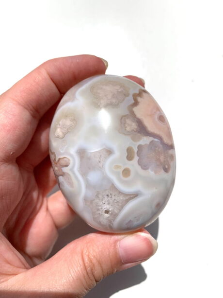 Agat Kwiatowy palmstone - numer 02