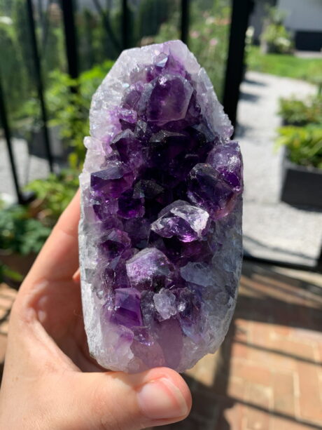 Ametyst szczotka stojąca - numer 01