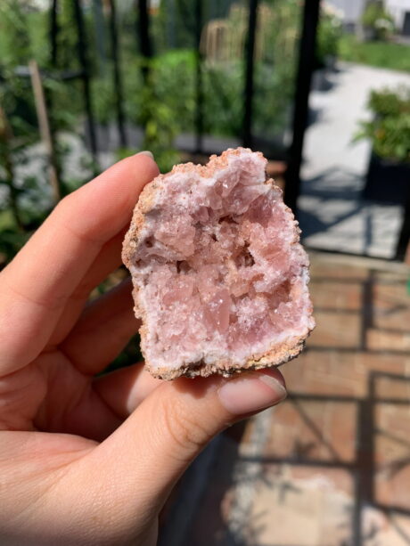 Ametyst różowy geoda - nr 4