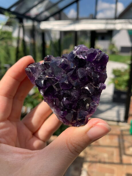 Ametyst szczotka stojąca - numer 02